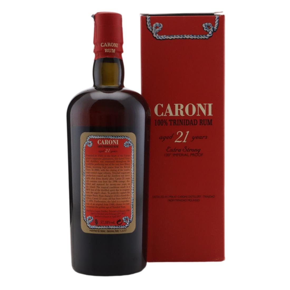 Caroni 1996 100% Trinidad Rum 21 Year Old