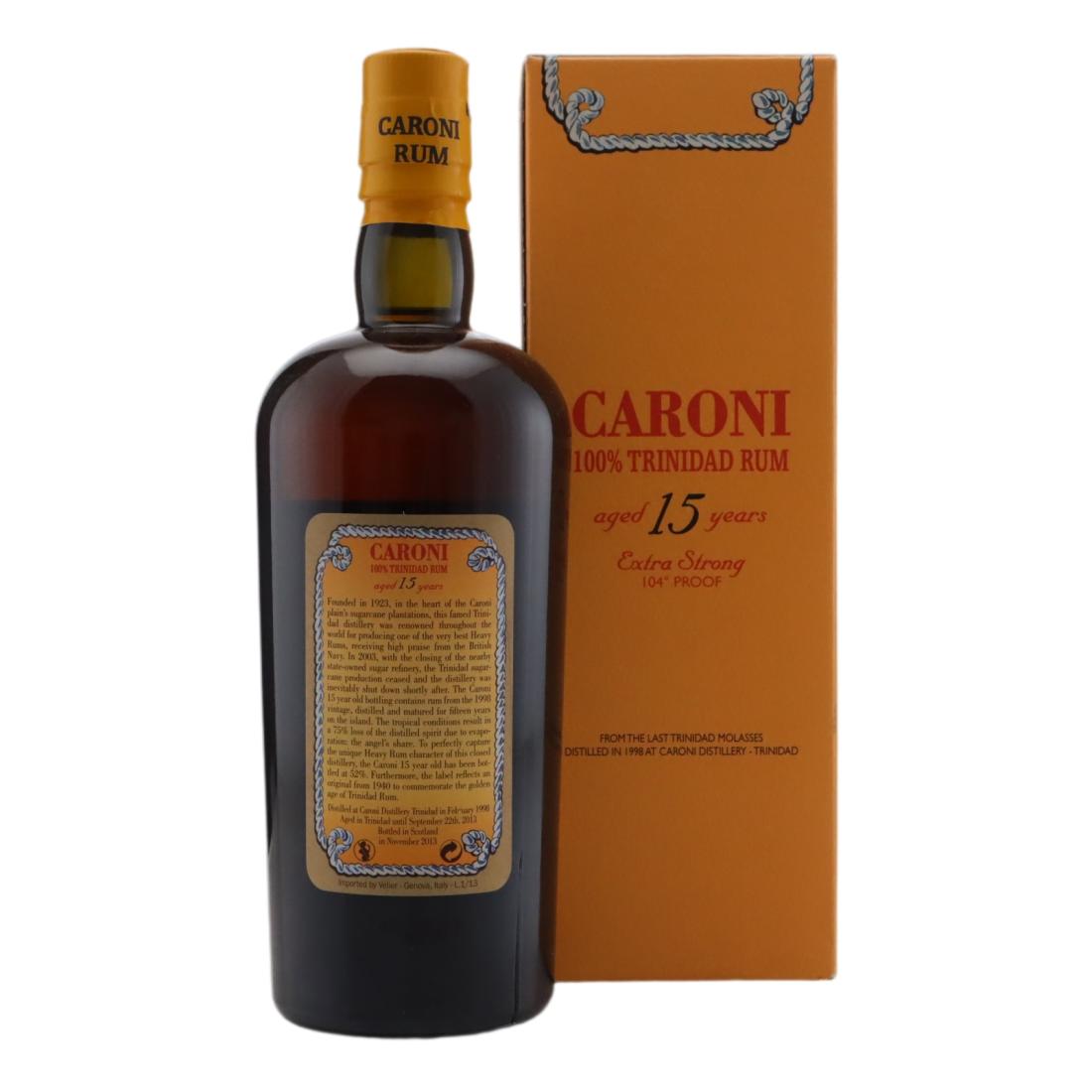 Caroni 1998 100% Trinidad Rum 15 Year Old
