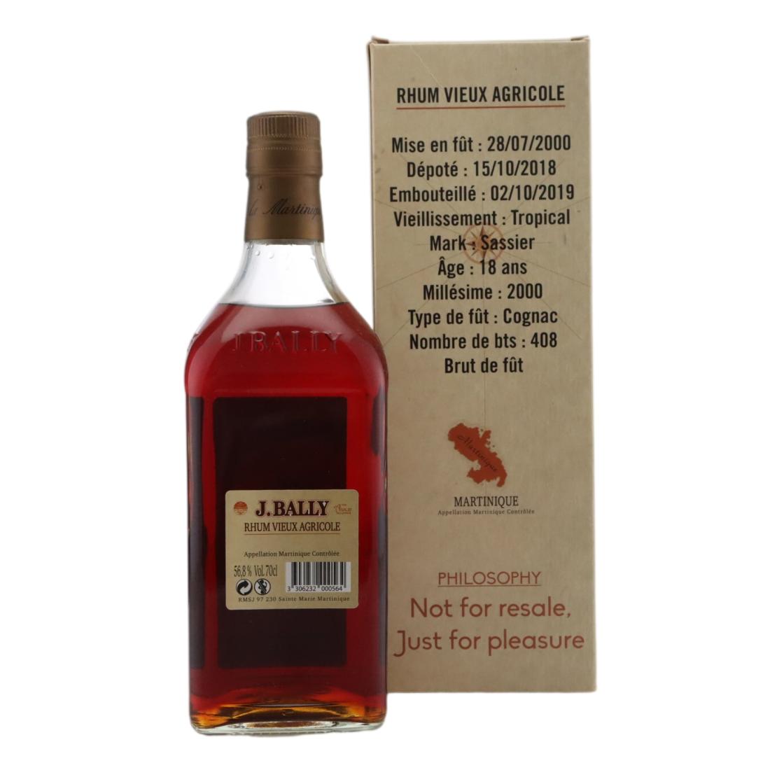J. Bally 2000 Brut de Fût 18 Year Old