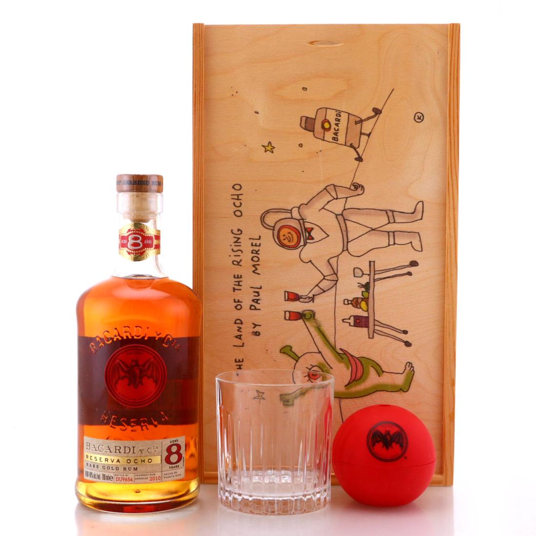 Bacardi Reserva Ocho 8 Year Old Paul Morel Gift Pack