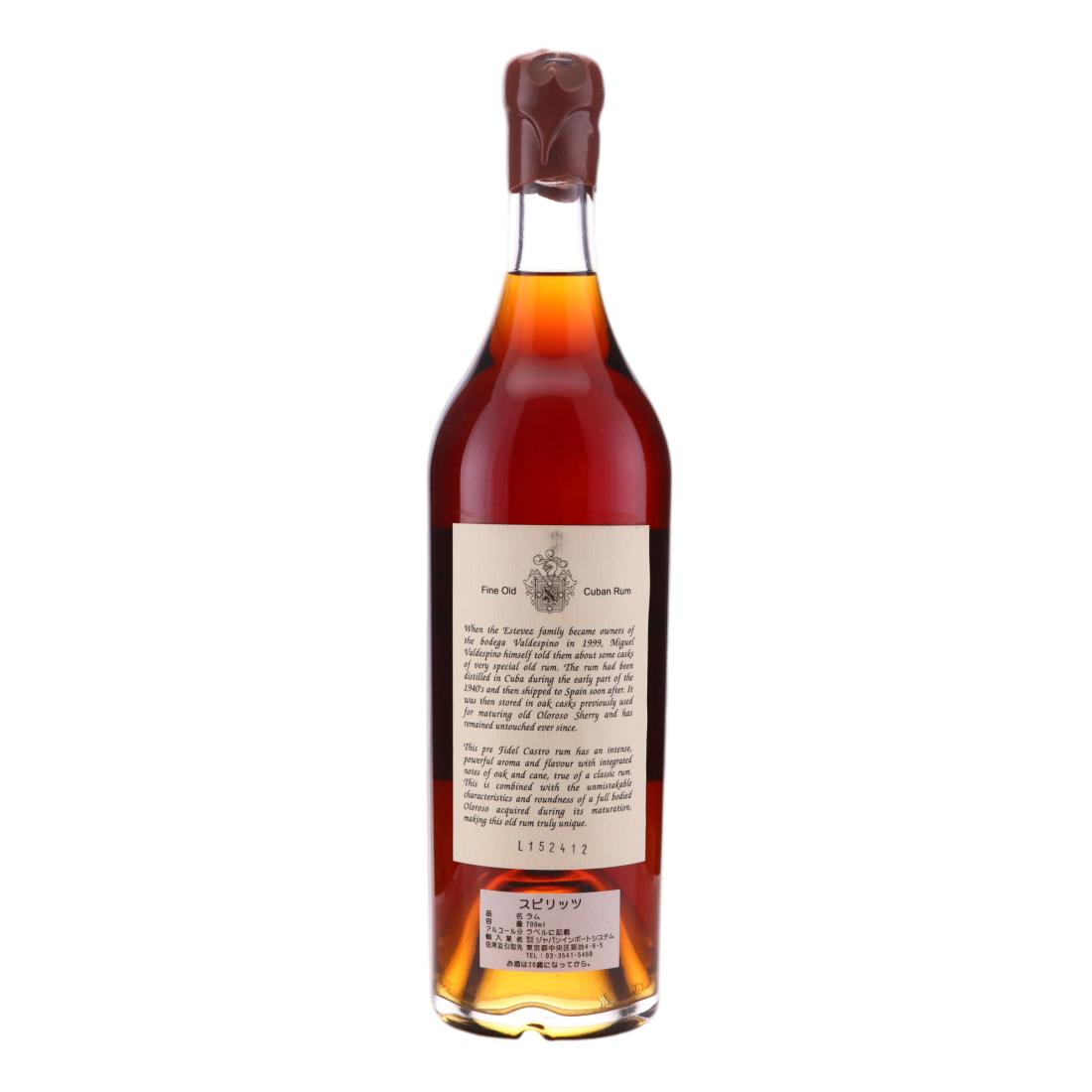 Legend of Cuban Rum pre-1962 Solera