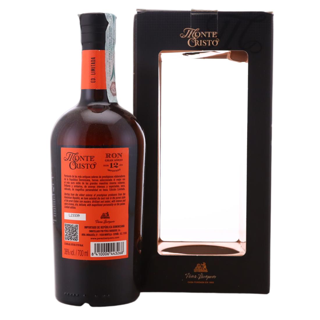 Ron Monte Cristo 12 Year Old Gran Añejo