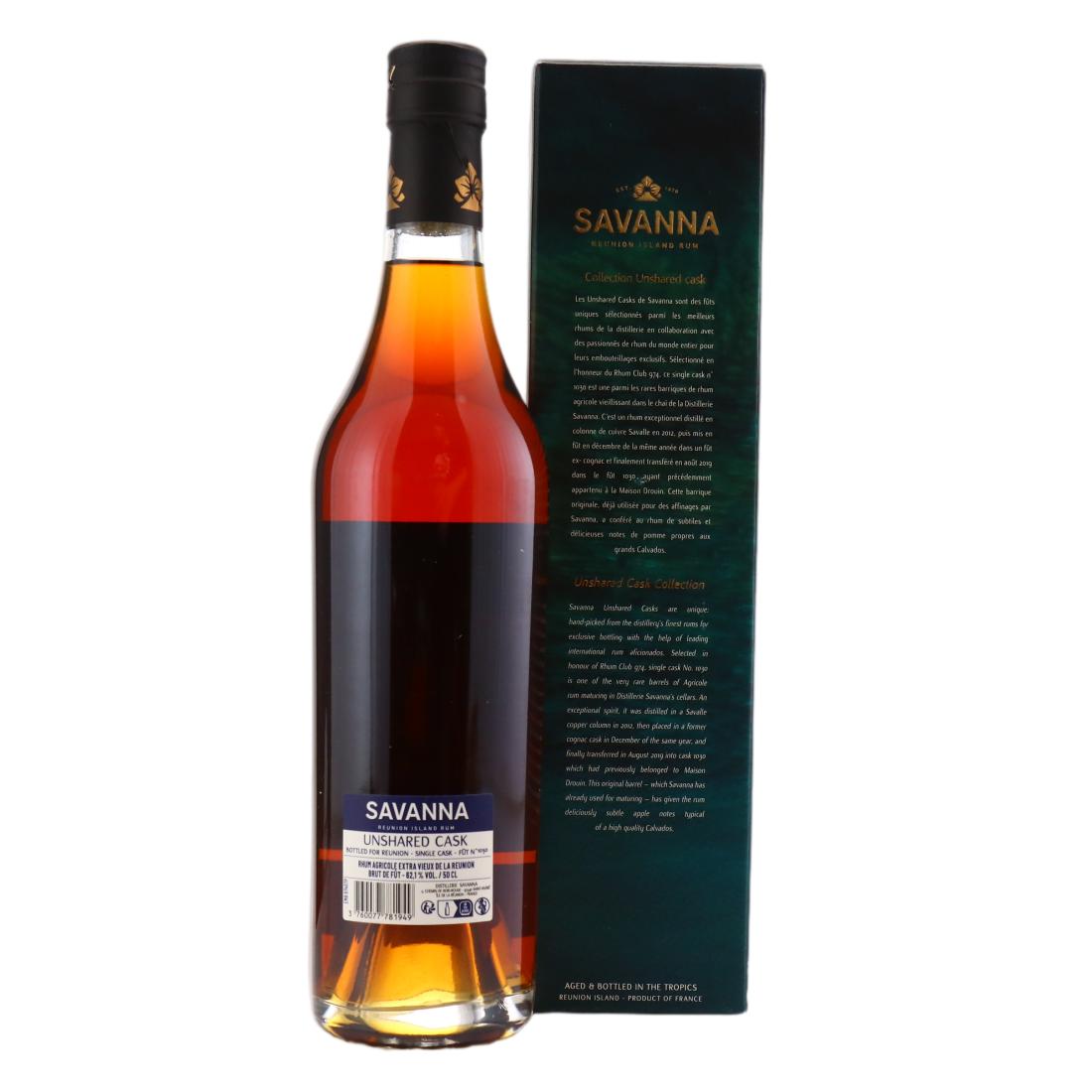 Savanna 2012 Unshared Cask 10 Year Old Rhum Agricole