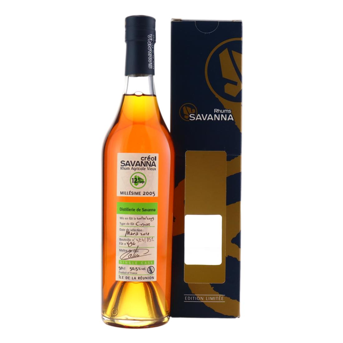Savanna Creol 2005 Single Cask 12 Year Old