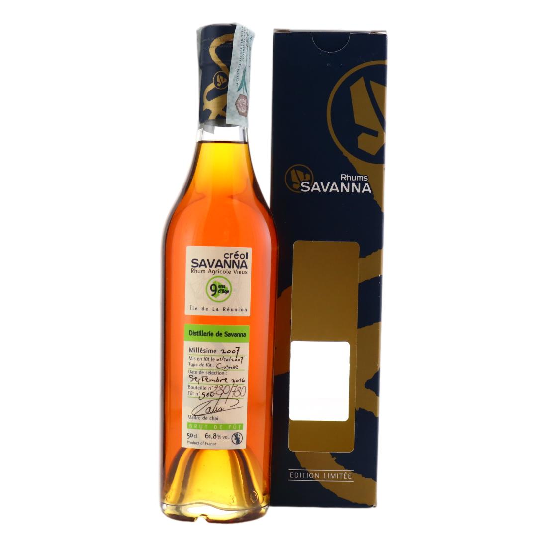 Savanna Creol 2007 Single Cask 9 Year Old #586 50cl