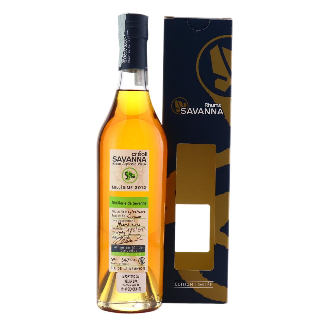 Savanna Creol 2012 Single Cask 5 Year Old