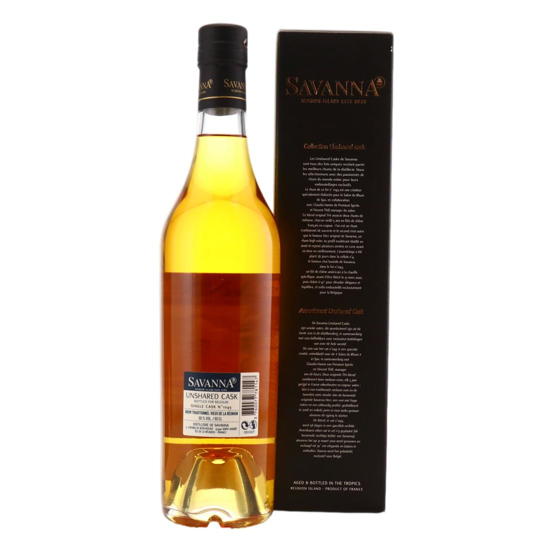 Savanna Unshared Cask 5 Year Old Rhum Traditionnel