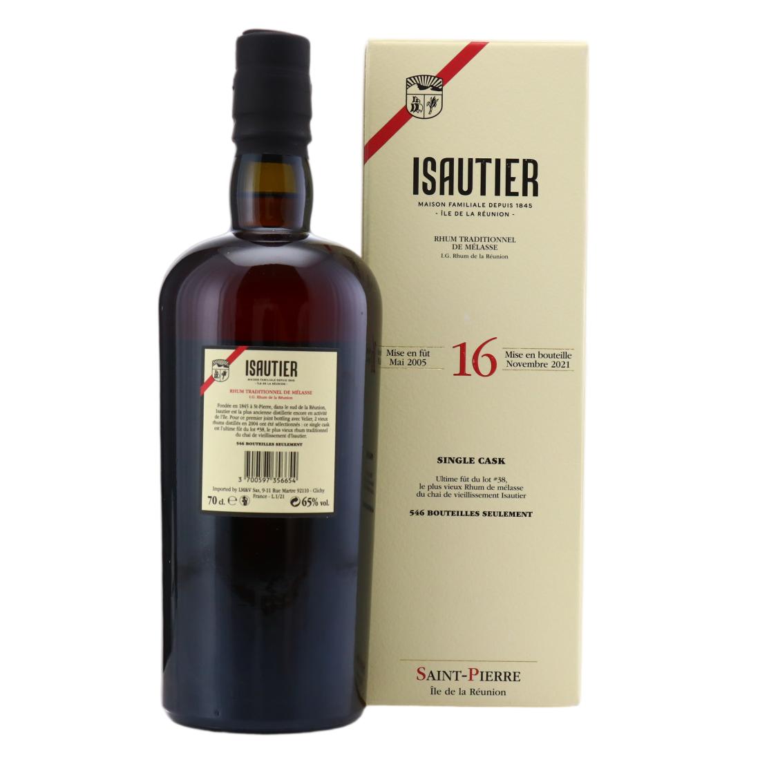 Isautier 2005 Single Cask 16 Year Old Lot #38
