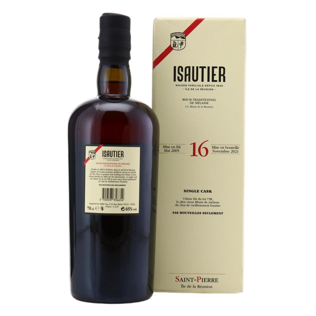 Isautier 2005 Single Cask 16 Year Old Lot #38
