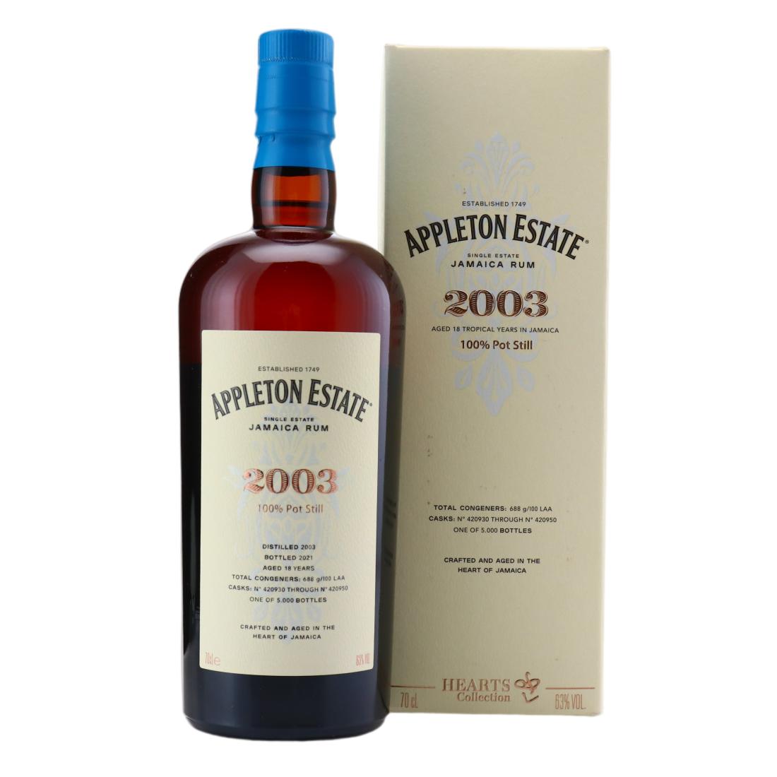 Appleton Estate 2003 Hearts Collection 18 Year Old