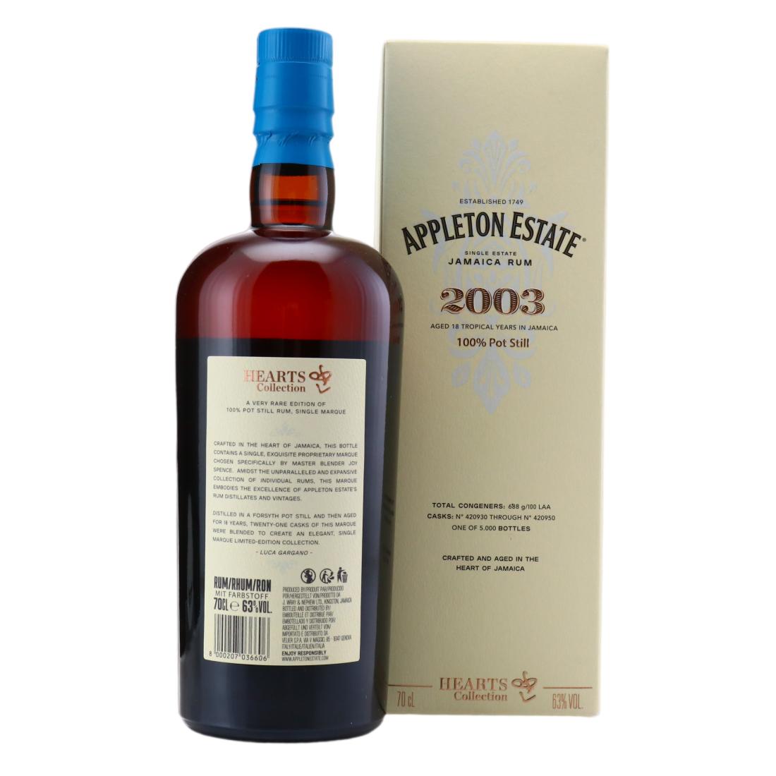 Appleton Estate 2003 Hearts Collection 18 Year Old