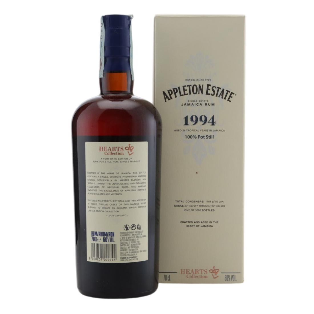 Appleton Estate 1994 Hearts Collection 26 Year Old