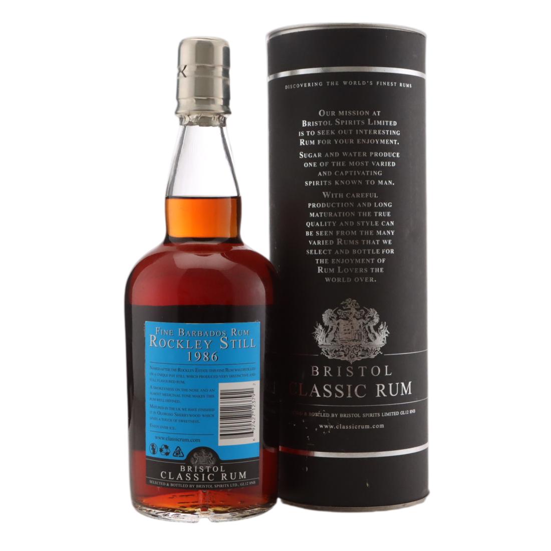 Rockley Still 1986 Bristol Classic Rum Sherry Finish