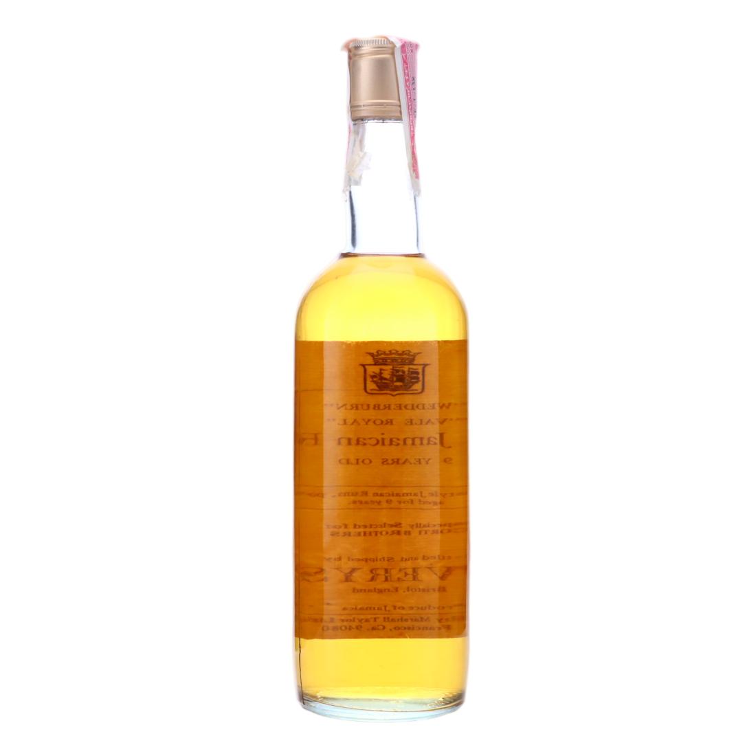 Long Pond Vale Royal 9 Year Old Averys for Corti Brothers Jamaican Wedderburn Rum 1970s 
