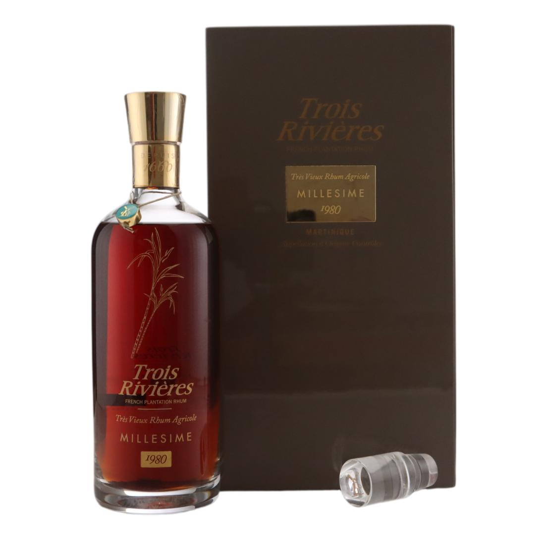 Trois Rivières 1980 Millesime Très Rhum Vieux - Baccarat Decanter