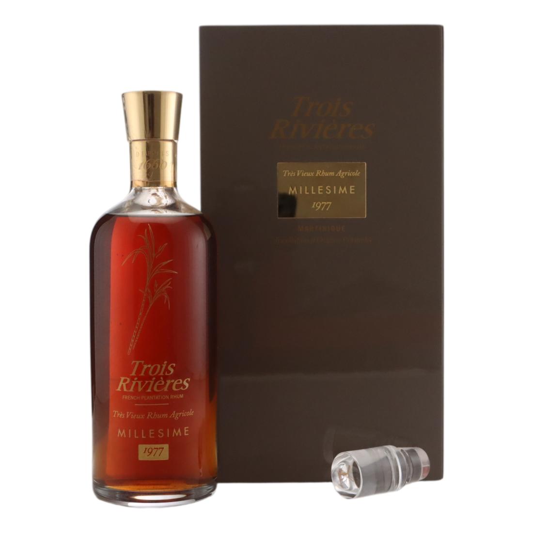 Trois Rivières 1977 Millesime Très Rhum Vieux - Baccarat Decanter