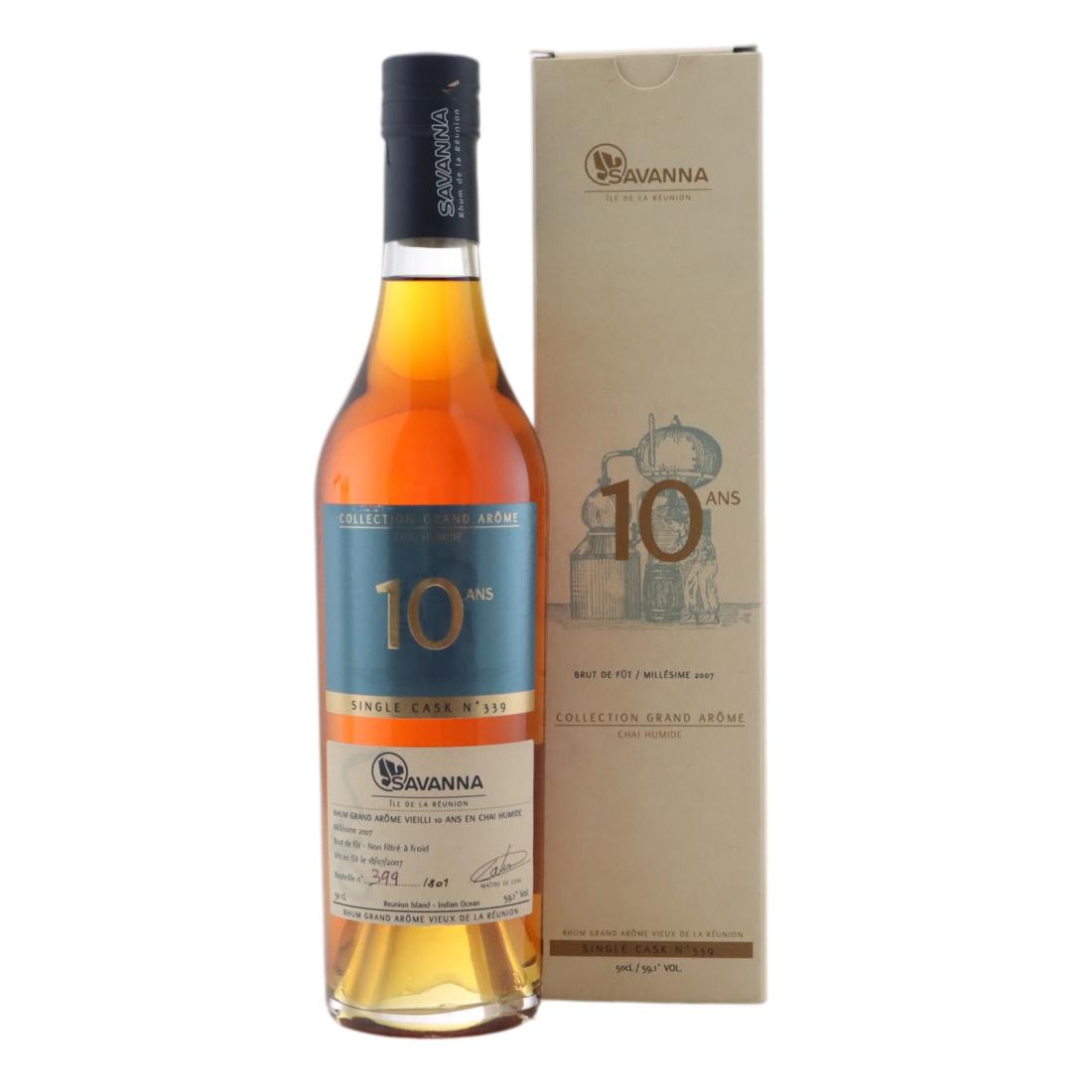 Savanna Grand Arome 2007 Chai Humide Single Cask 10 Year Old #339 50cl