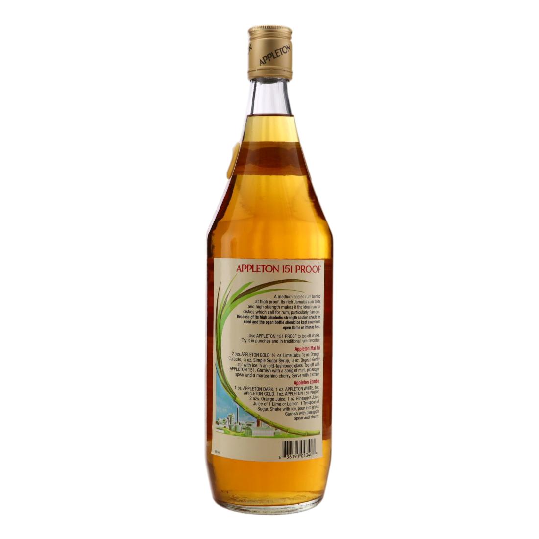 Appleton 151 Proof Litre