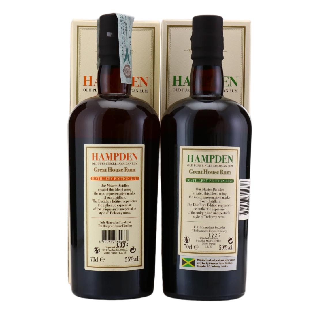 Hampden Estate Great House Distillery Edition 2020 & 2021 x 2