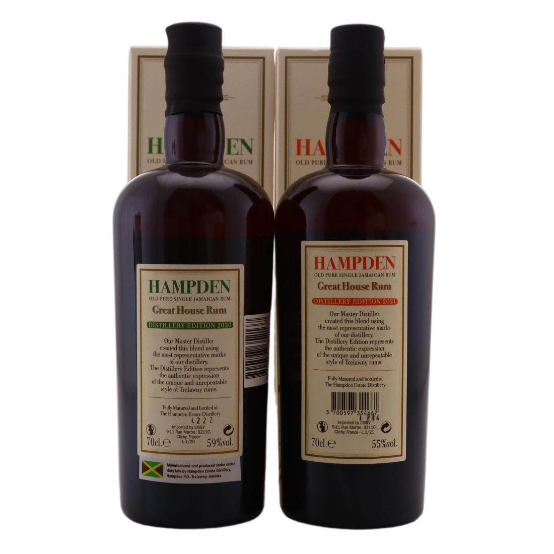 Hampden Estate Great House Distillery Edition 2020 & 2021 x 2