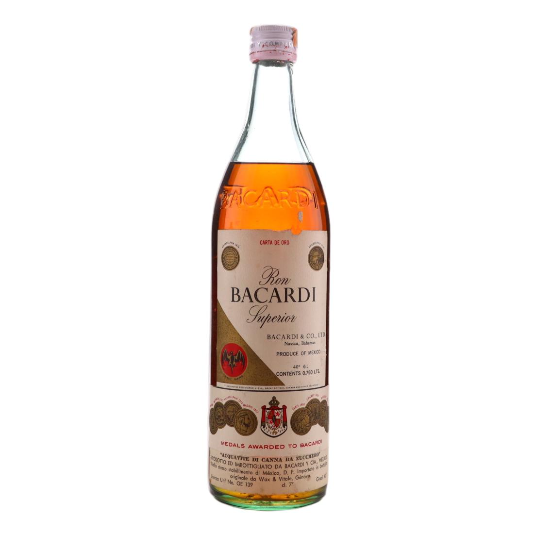Bacardi Superior Carta de Oro