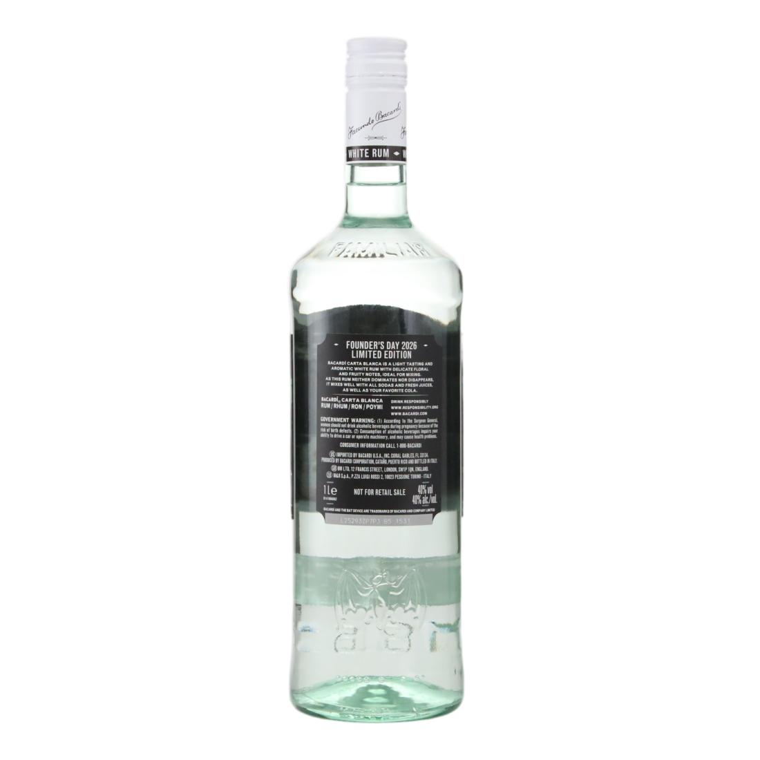 Bacardi Founder's Day 2026 - Illuminated Label Litre