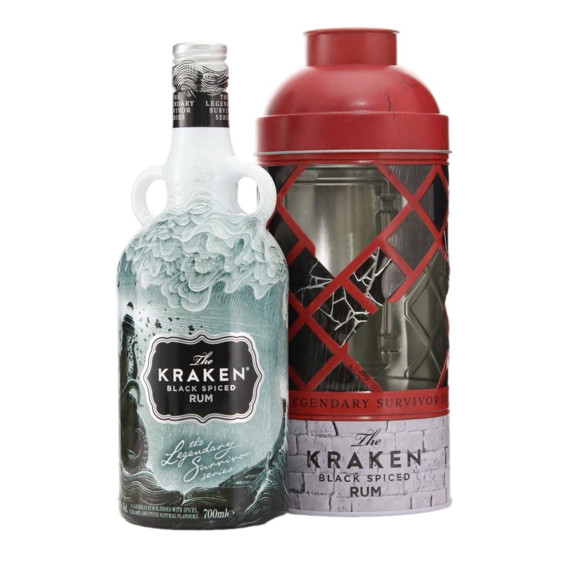 Kraken Black Spiced Rum Legendary Survivor Decanter