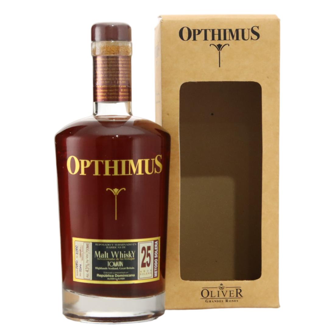 Opthimus Tomatin Malt Whisky Metodo Solera 25 Años 