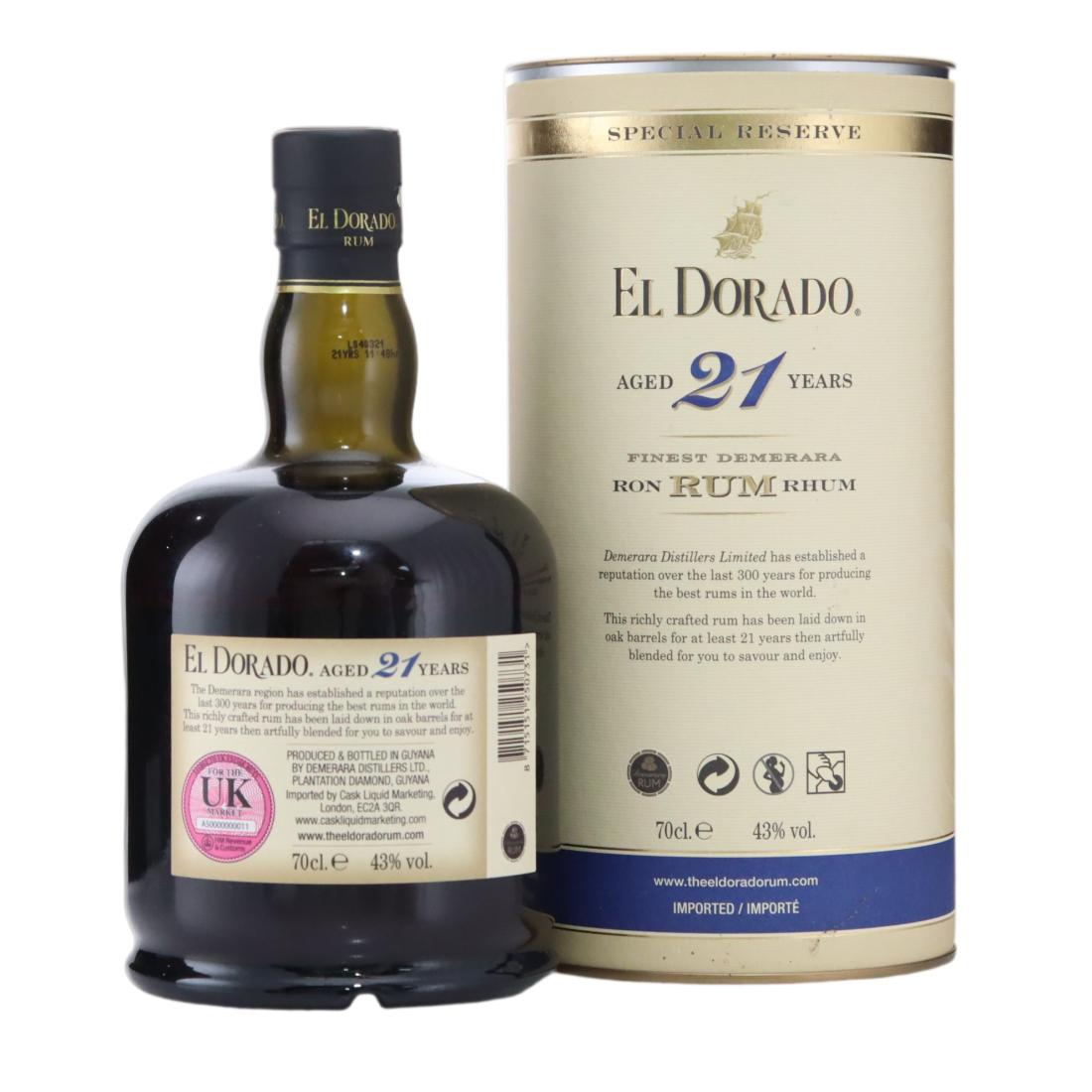 El Dorado Special Reserve 21 Year Old