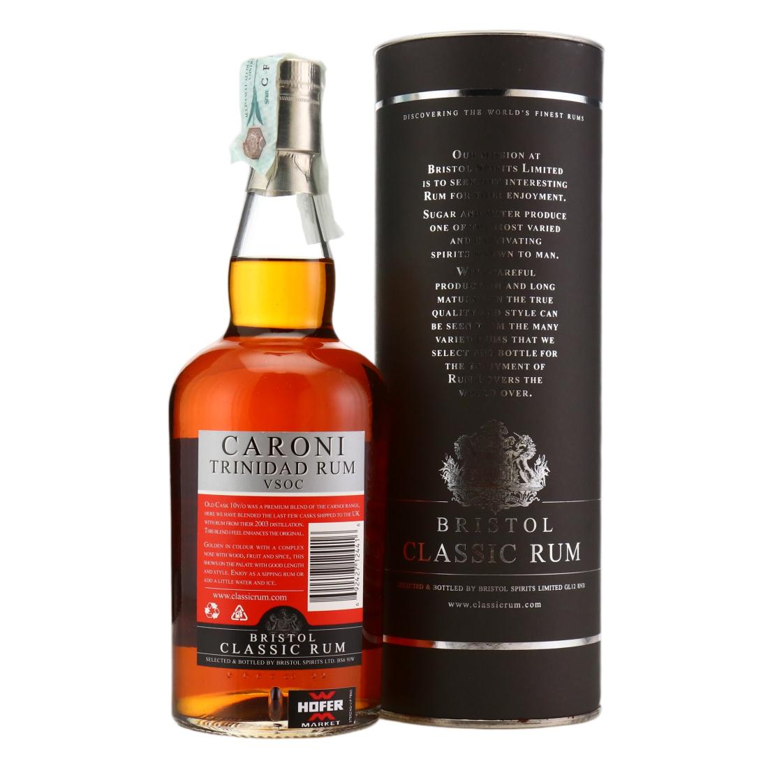 Caroni VSOC Bristol Classic Rum 10 Year Old