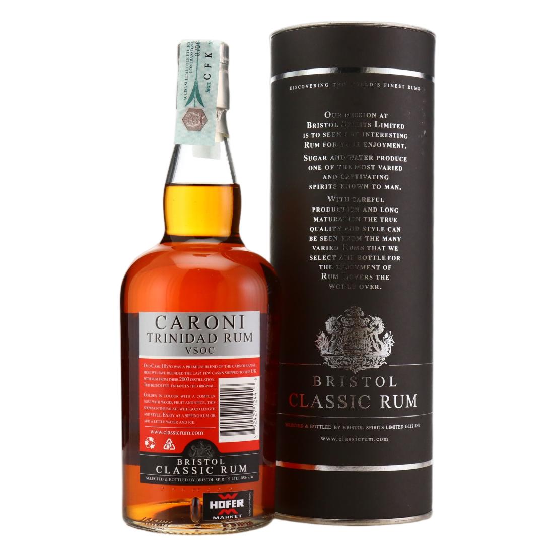 Caroni VSOC Bristol Classic Rum 10 Year Old
