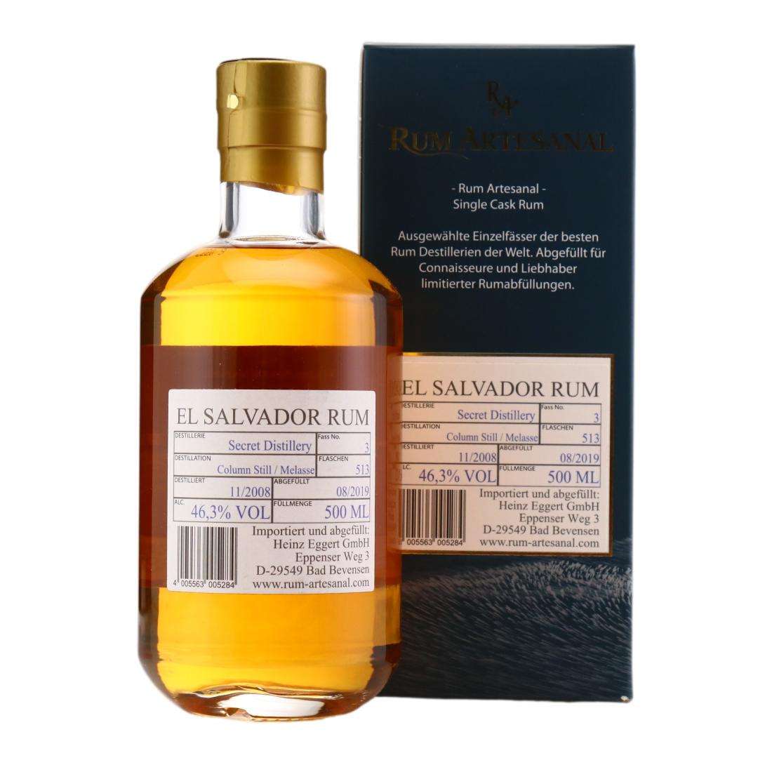 El Salvador 2008 Rum Artesanal