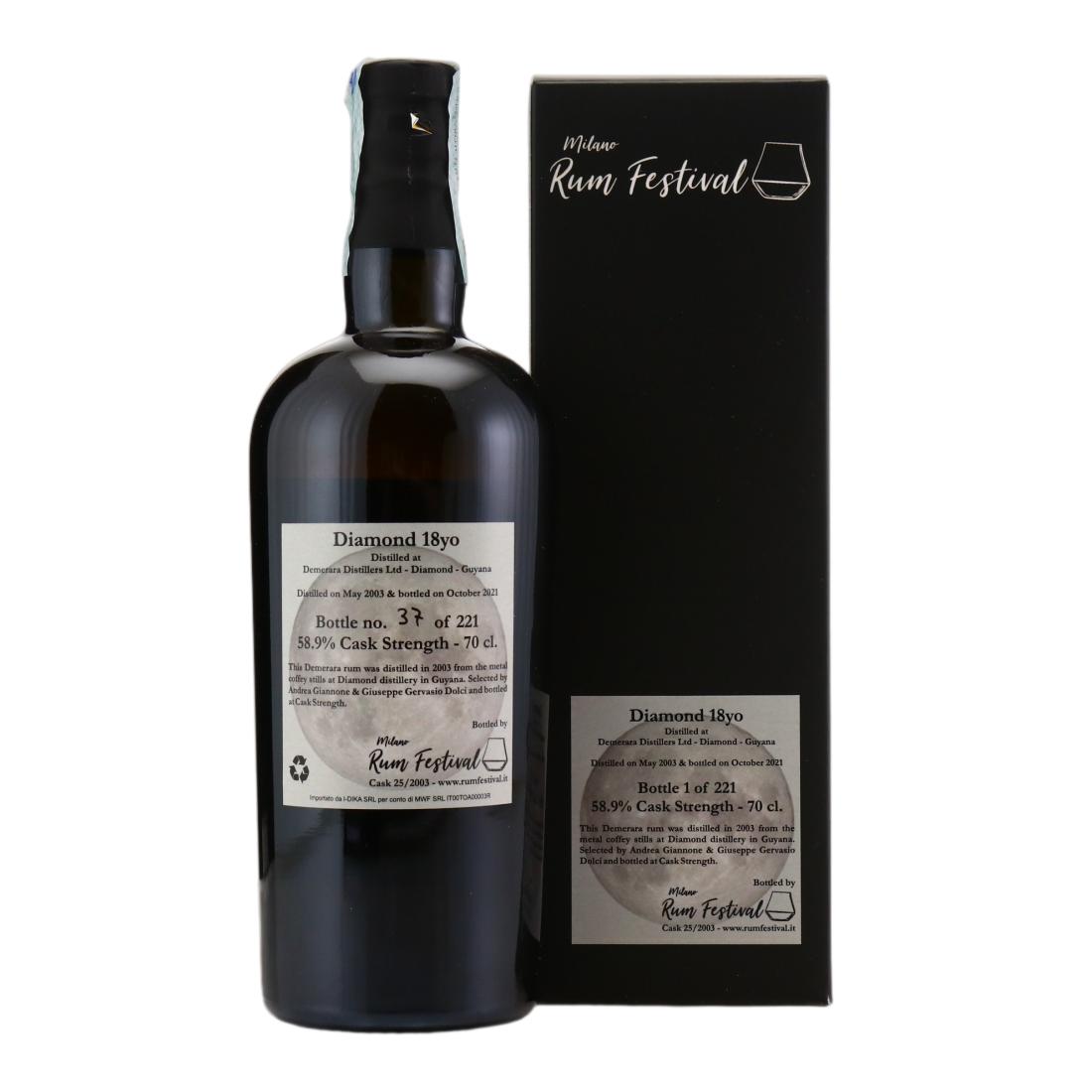 Diamond 2003 Milano Rum Festival 18 Year Old - The Moon