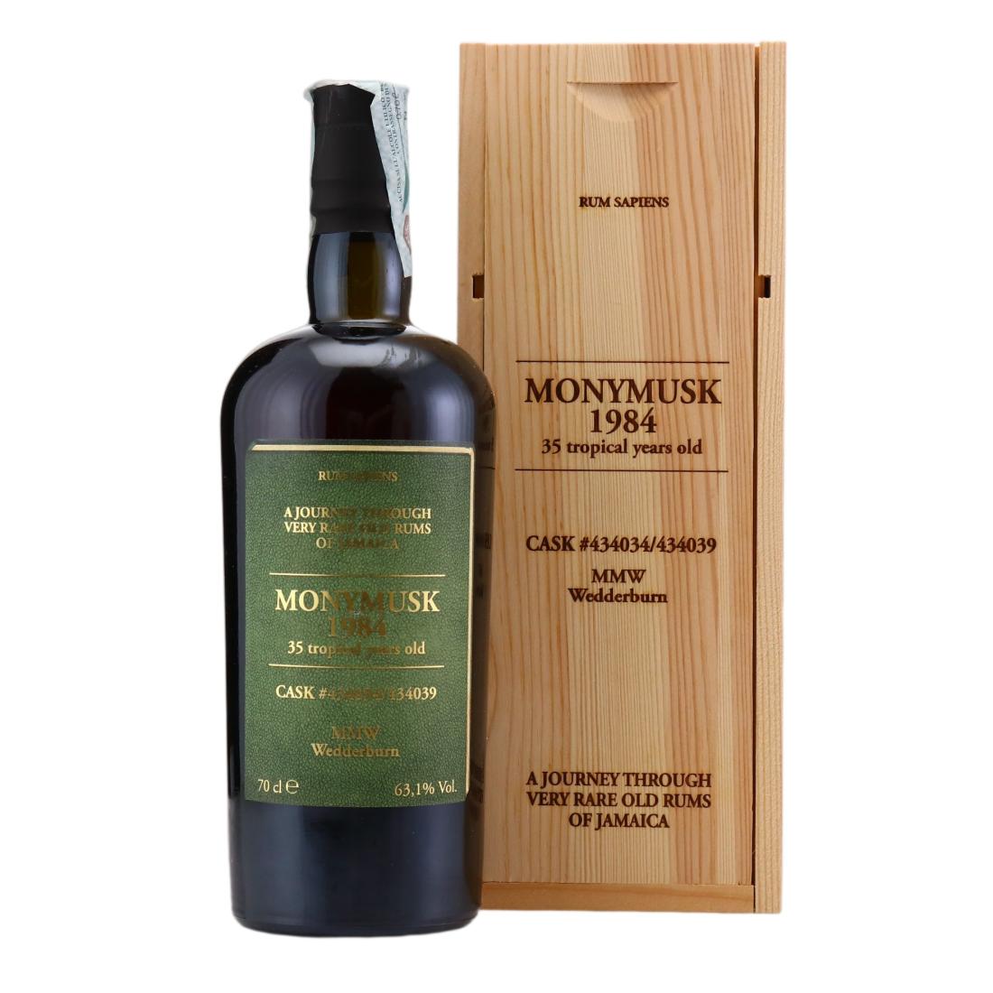 Monymusk MMW 1984 Rum Sapiens 35 Year Old