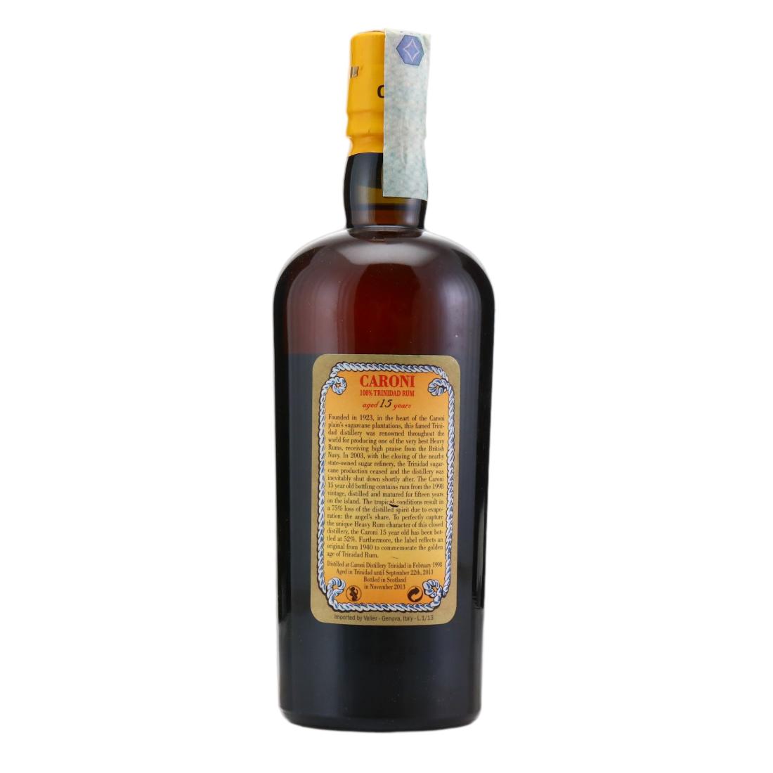 Caroni 1998 100% Trinidad Rum 15 Year Old