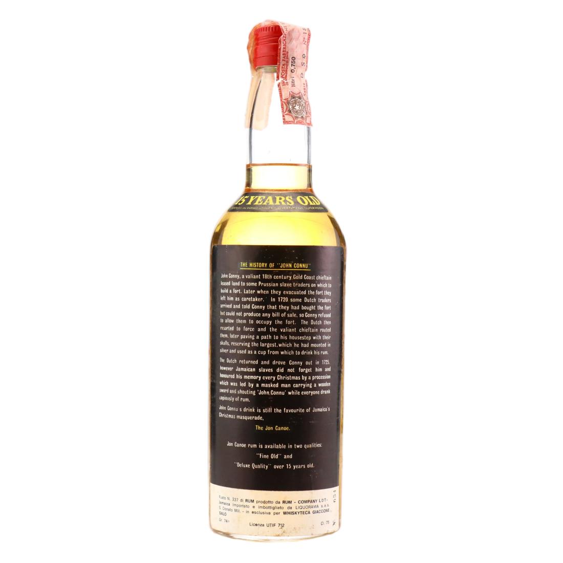 Jon Canoe 15 Year Old Deluxe Quality Rum