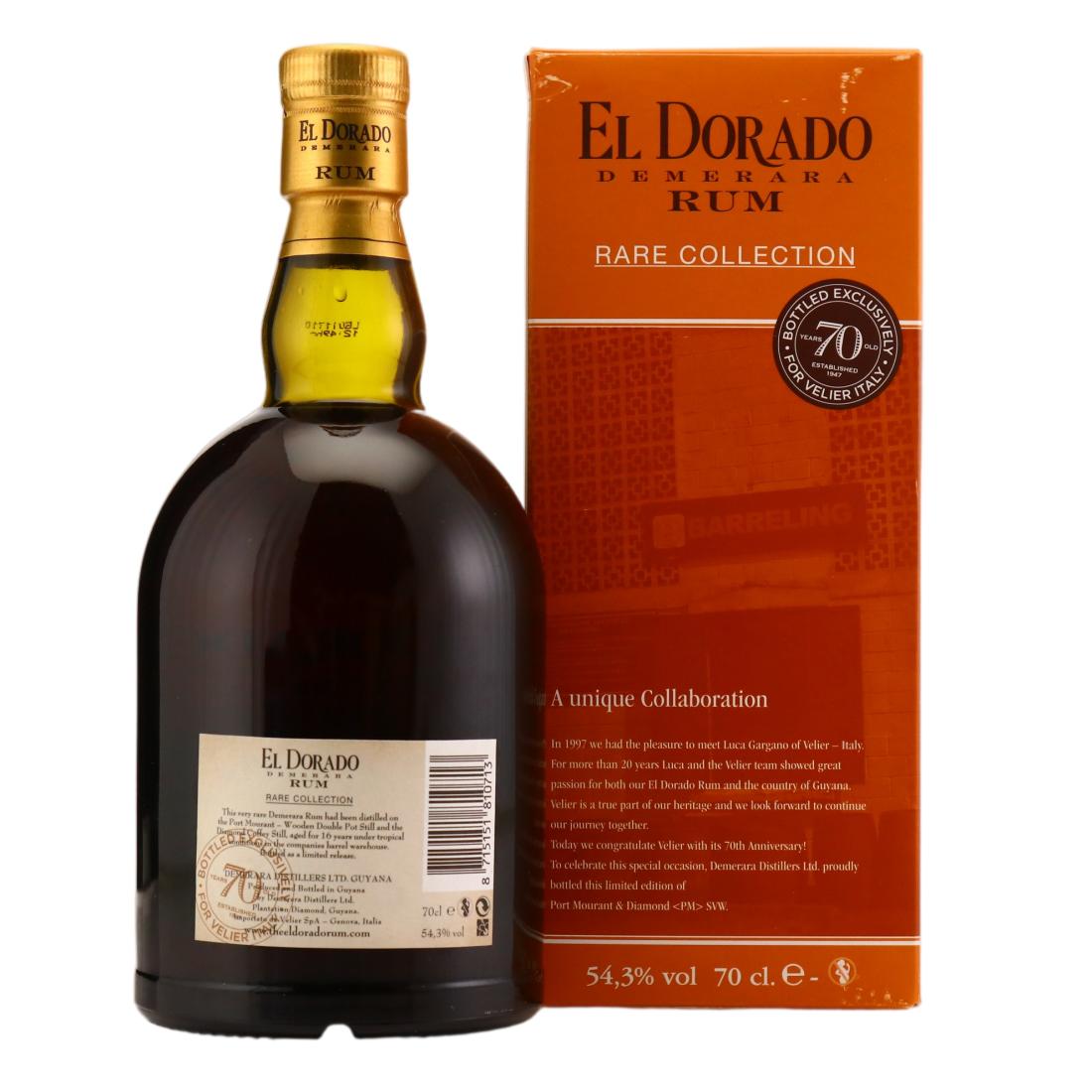 Port Mourant & Diamond <PM>SVW 2001 El Dorado Rare Collection Blended in the Barrel