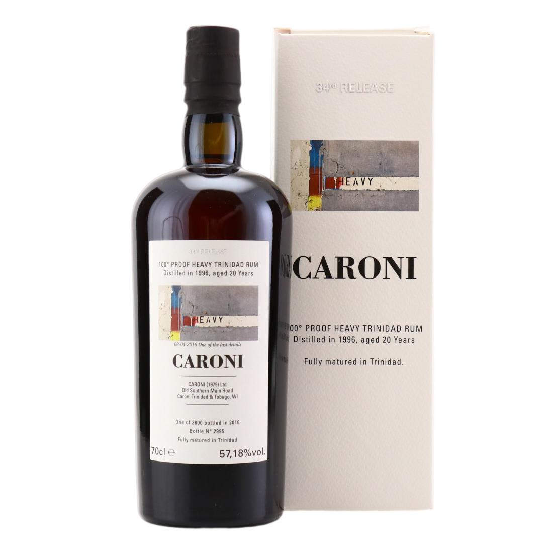 Caroni 1996 100° Proof 20 Year Old Heavy