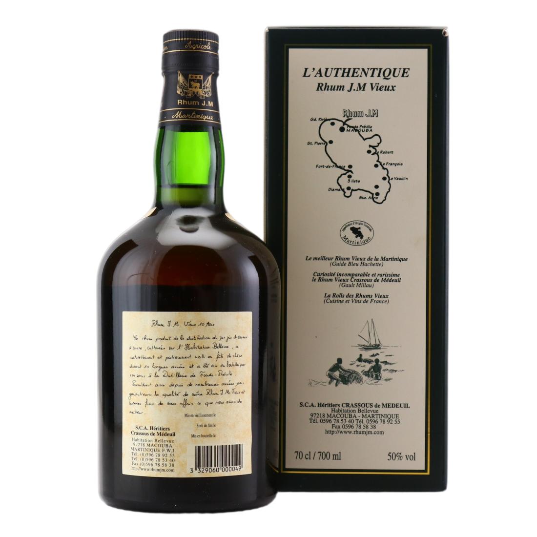 Rhum J.M 1987 10 Year Old Rhum Vieux