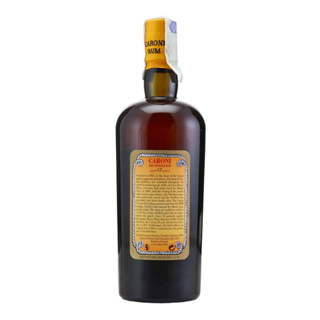 Caroni 1998 100% Trinidad Rum 15 Year Old