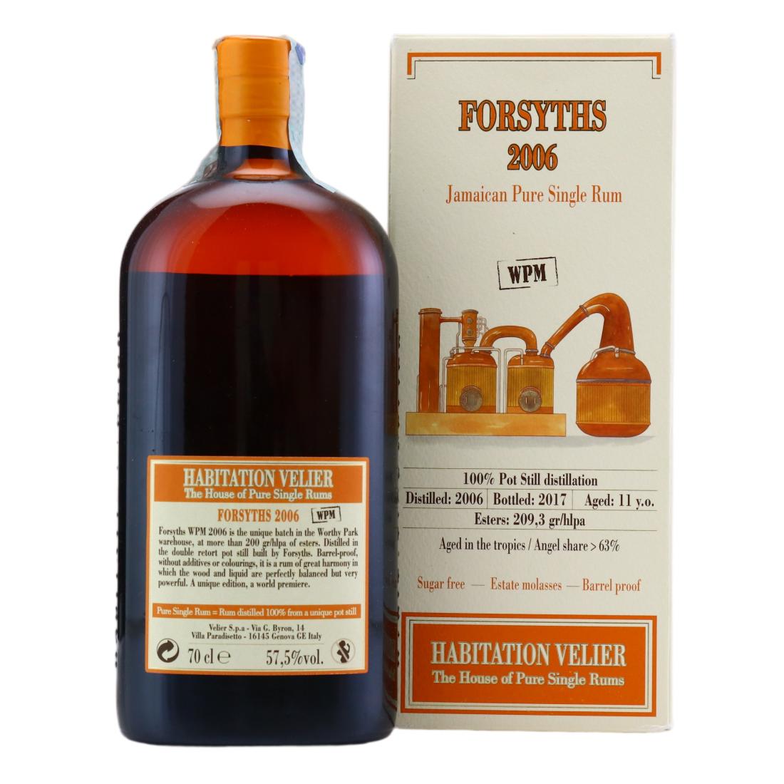 Forsyths WPM 2006 Habitation Velier 11 Year Old
