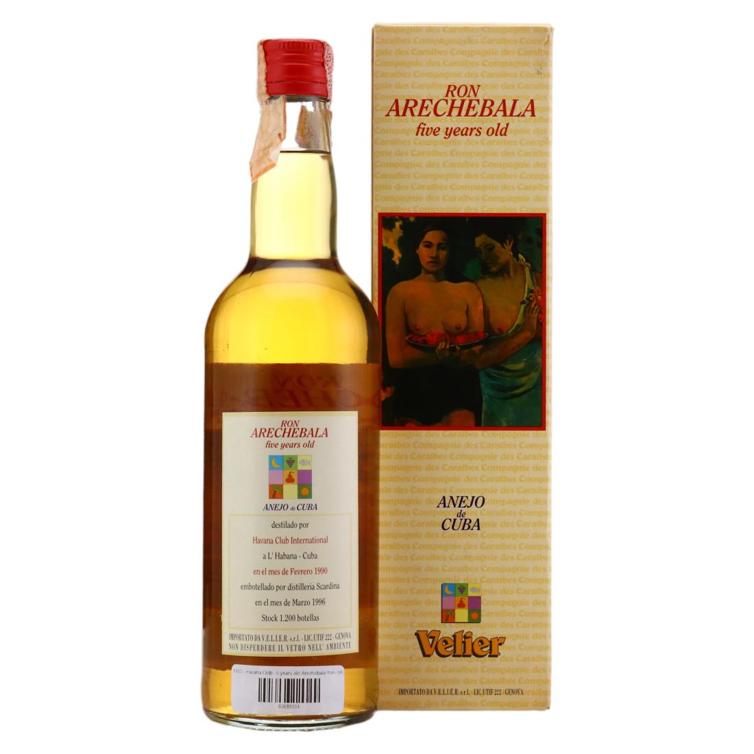 Arechebala 1990 5 Year Old Anejo de Cuba