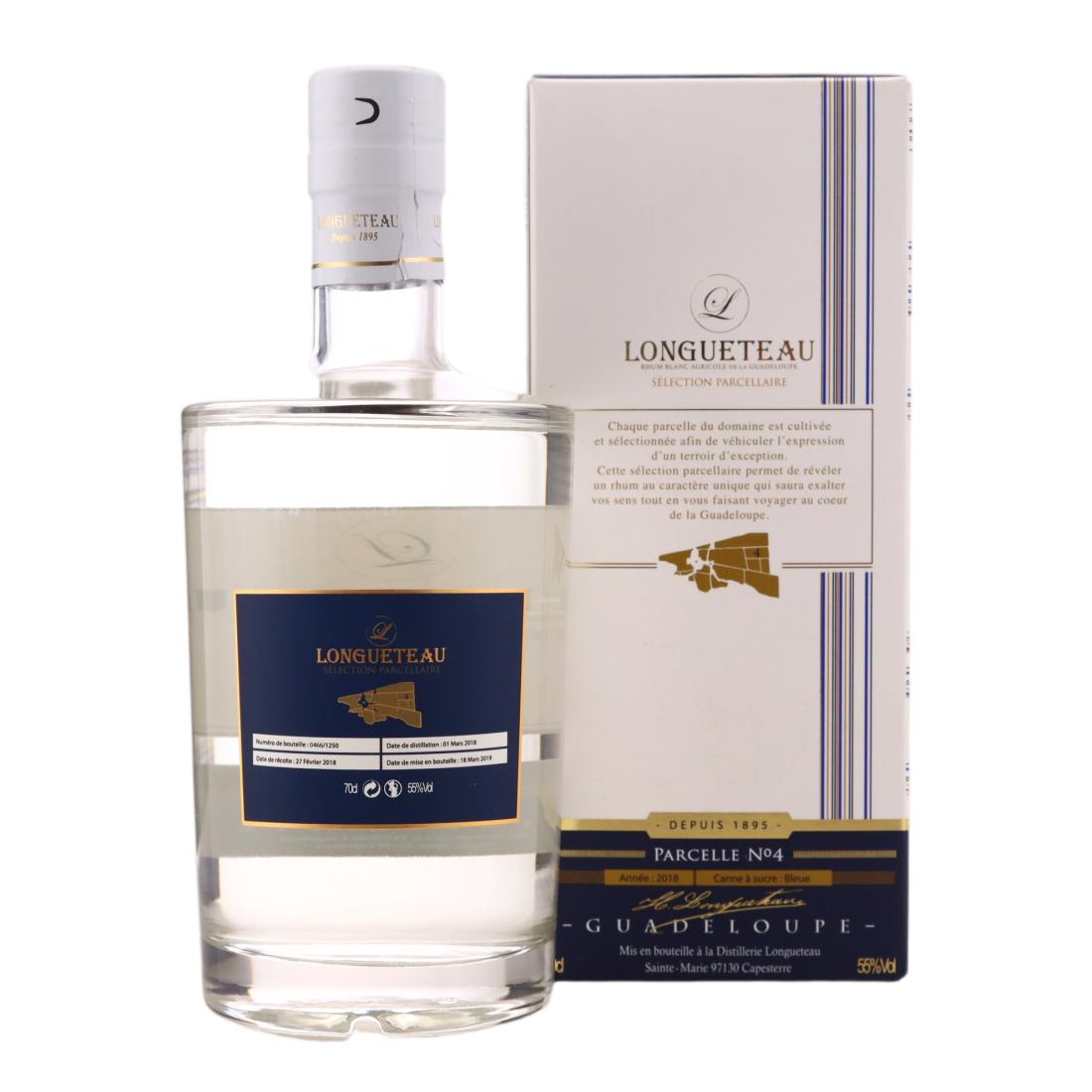 Longueteau 2018 Rhum Blanc Parcelle No.4