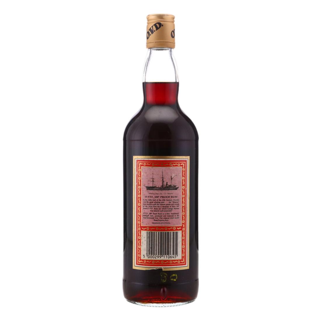 George Morton OVD Old Vatted Demerara Rum 100 Proof 1980s