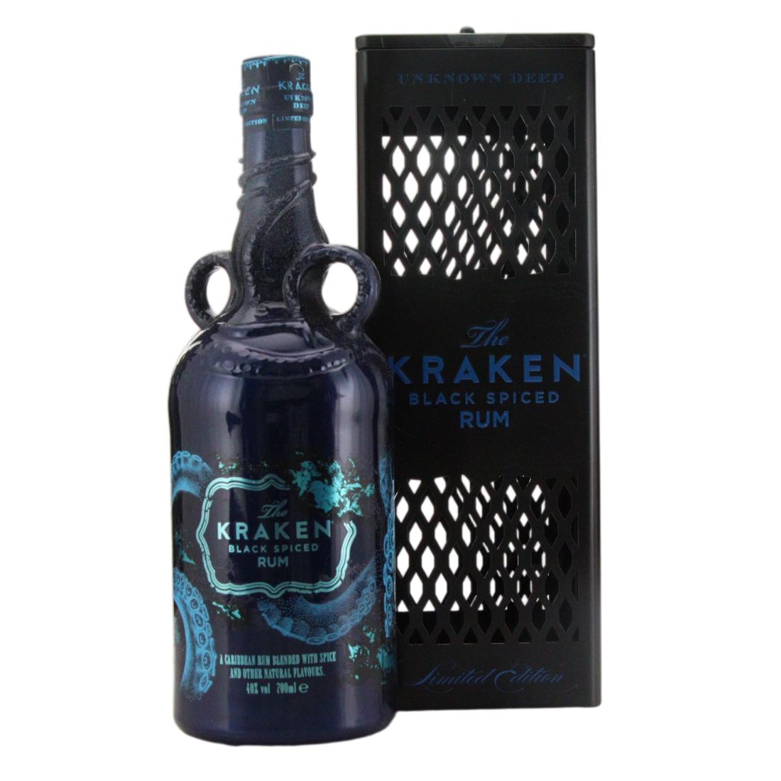 Kraken Black Spiced Rum Unknown Deep Bioluminescence Decanter