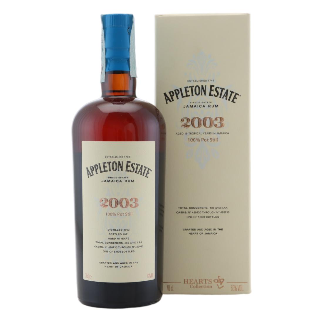 Appleton Estate 2003 Hearts Collection 18 Year Old