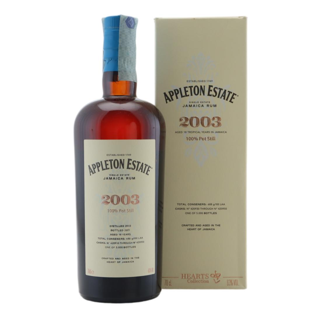 Appleton Estate 2003 Hearts Collection 18 Year Old