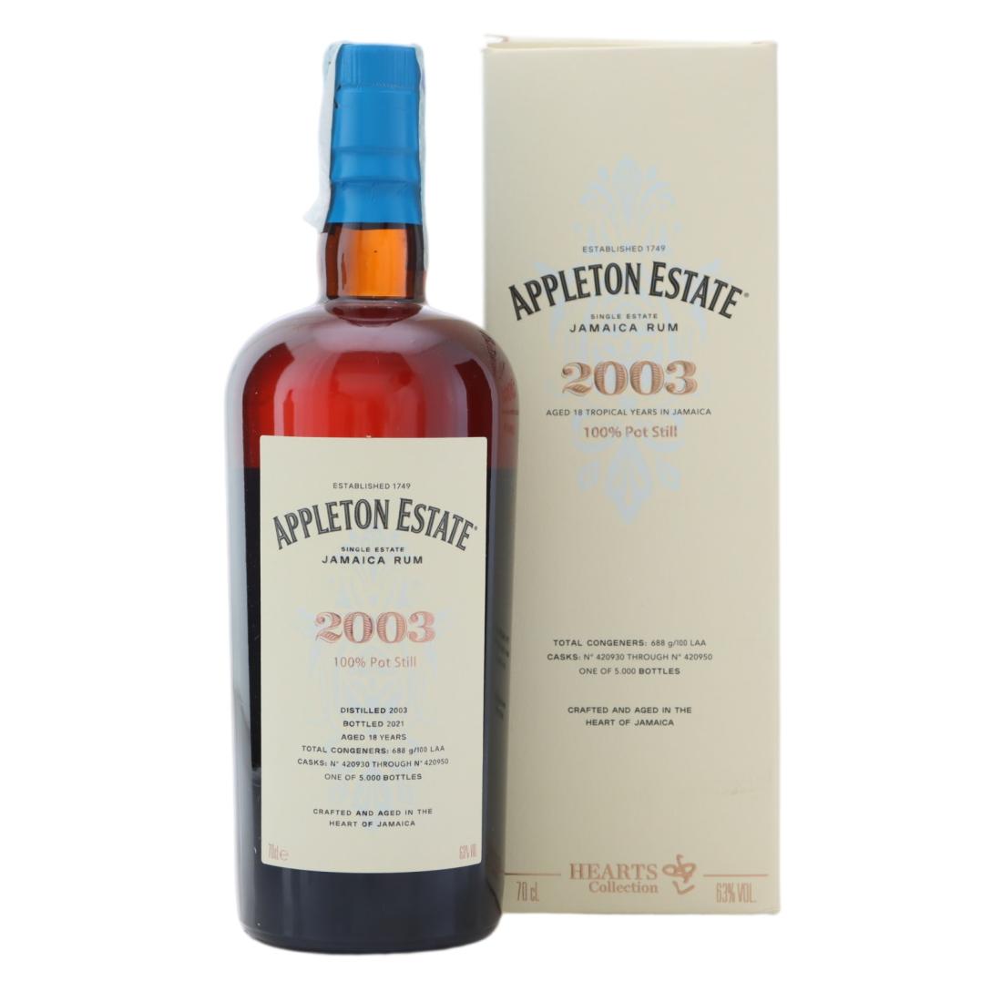 Appleton Estate 2003 Hearts Collection 18 Year Old