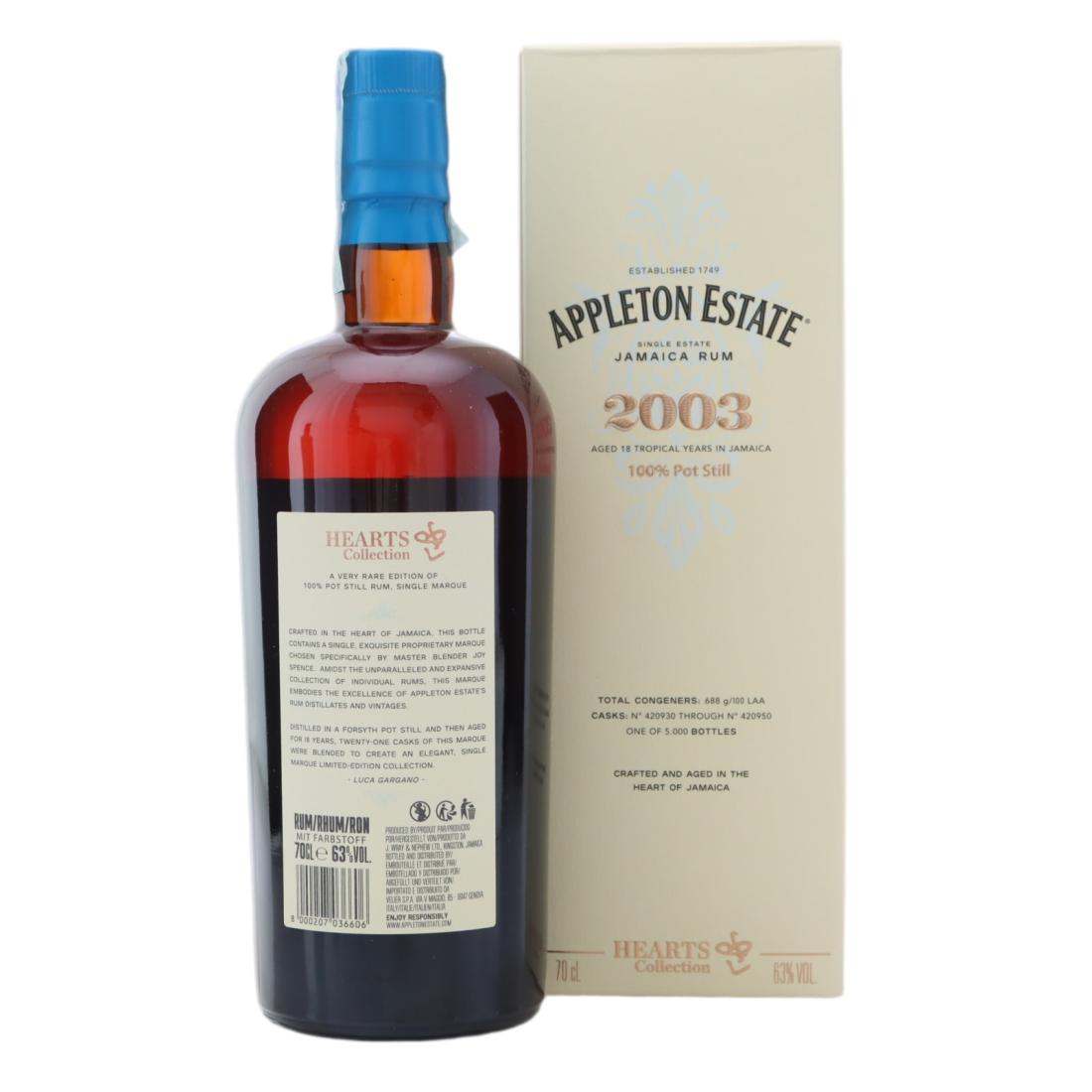 Appleton Estate 2003 Hearts Collection 18 Year Old