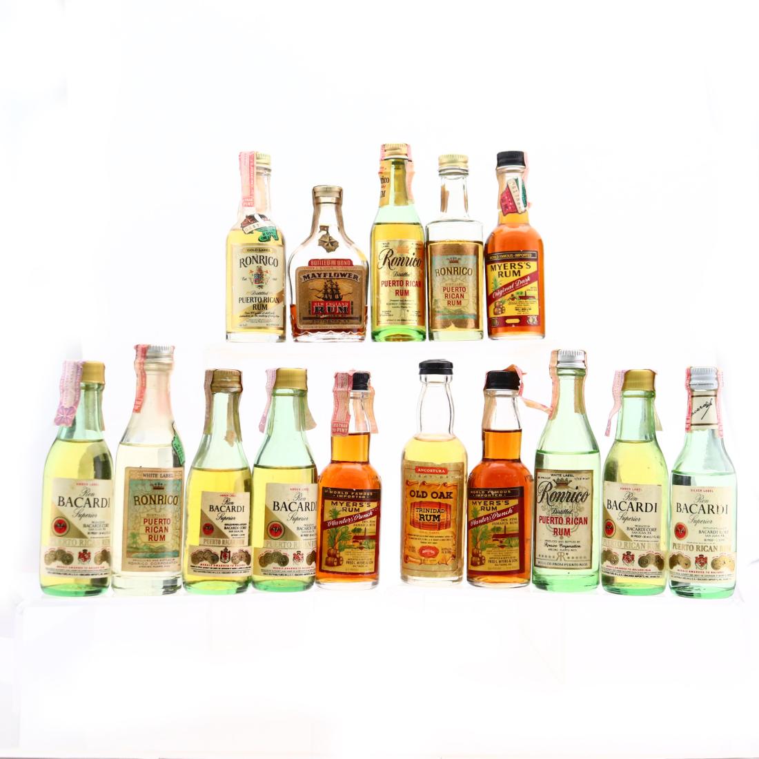 Jamaica & Puerto Rican Rum Miniatures x 15